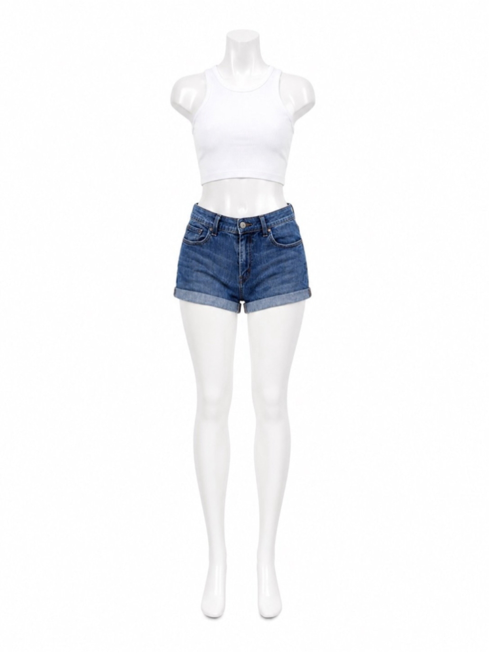Levi’s 515 denim Jean Shorts Women’s Size 10 Denim 5 Pocket cuffed Medium Wash